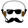 Headphones Minimalist with beard