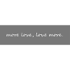plus d'amour, plus d'amour