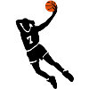Basketball slam dunk