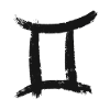 Ink Shower Zodiac - Gemini