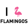 Flamingo Flamongo pink one-legged
