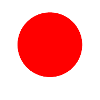 Circle red sun Japan