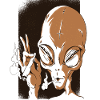 COOL ALIEN SMOKING