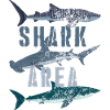 Shark Area - hval haj, hammerhead haj, stor hvid haj