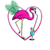 Flamingo cocktail