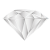 Diamant blanc et pur