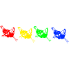 Rainbow chicken
