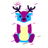 Baby Moose 80s Retro Violet