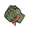 Zombie hand heart