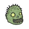 Zombie Head for Kids