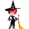 Witch on Halloween