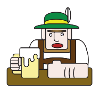 guy of beer drinks