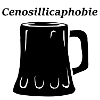 Cenosillicaphobia black beer mug