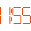 Digital clock 11:55