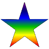 Rainbow star