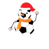 Fußball-Schneemann