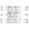 Herz aus Gold Spruch