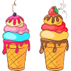Glace glace crème glacée glace