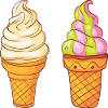 Glace glace crème glacée glace
