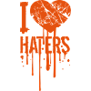 cool tropfen graffiti i love herz haters allowed v