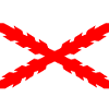 Burgundy cross spanish empire flag