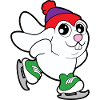 Hare figure skating skates winter sports ice cream