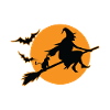 Witch witches broom Halloween