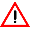 Attention street sign exclamation mark Caution