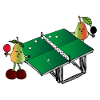 Birnen beim Tischtennis