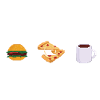 Pixel geeky food
