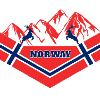 Norway Mountains/Moose Flag Gift