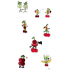Fruits et légumes drôles