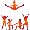 A group of cheerleaders