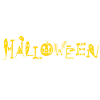 Halloween bone ghost pumpkin font