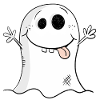 Whimsical Funny Ghost I Halloween