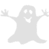 Monochrome ghost Halloween T-shirt