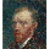 Van Gogh verpixelt farbig
