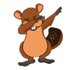 Dabbing beaver Bieber Dab dance