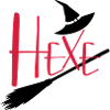Hexe fliegender Hexenbesen