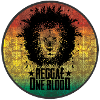 Reggae lion motif with gradient