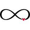 Unendlichkeitszeichen Herz Liebe Geschenk