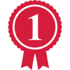 Rote Medaille Nummer 1 - anpassbar
