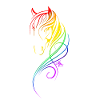 Ein Wundervolles Regenbogen Pferd