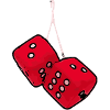 Car dice popart