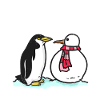 Frostiger Pinguin Polarexpedition