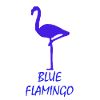 Blue flamingo