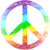 Peace Sign Rainbow Pacifist Peace Graffiti