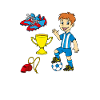 Fußballer Kinder - Fußballspieler Junge