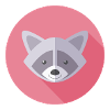 Vector raccoon