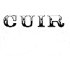 Cuir Moustache - Logo Blanc